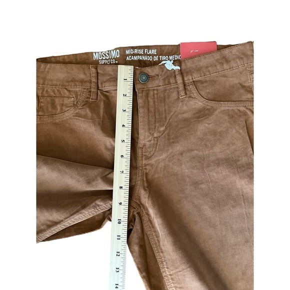 Mossimo Boot Cut Pants Women's SZ 10 Brown Mid Rise Easycare Cotton 5-Pockets - Picture 7 of 7